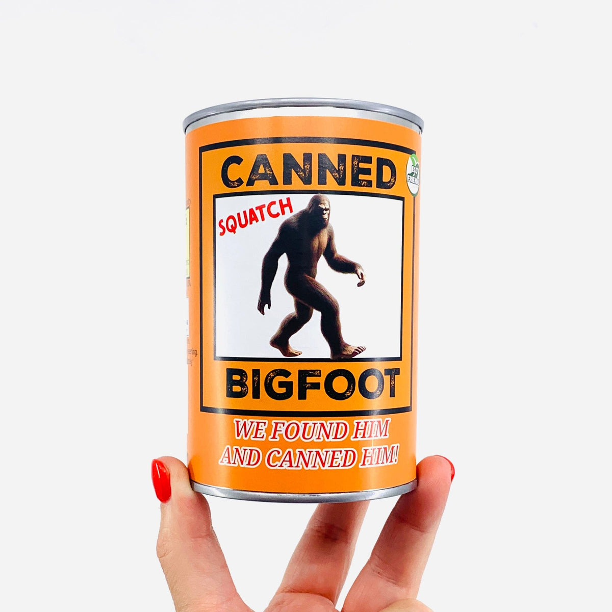 Stuffed Bigfoot in a Can Canned Gifts 