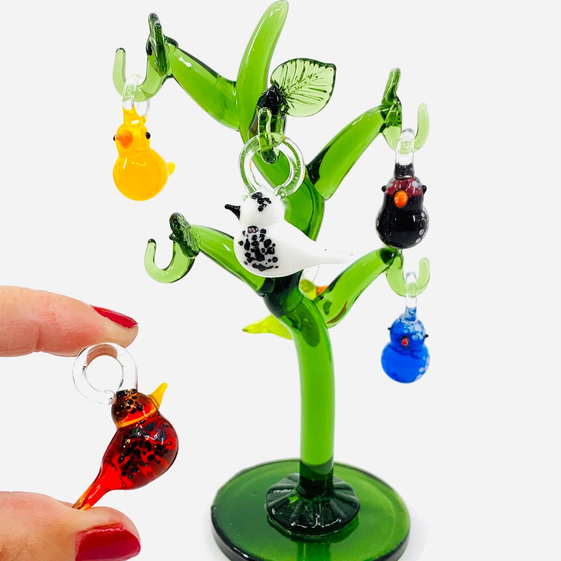 Glass Whimsical Bird Tree 20 Decor Gift Essentials 