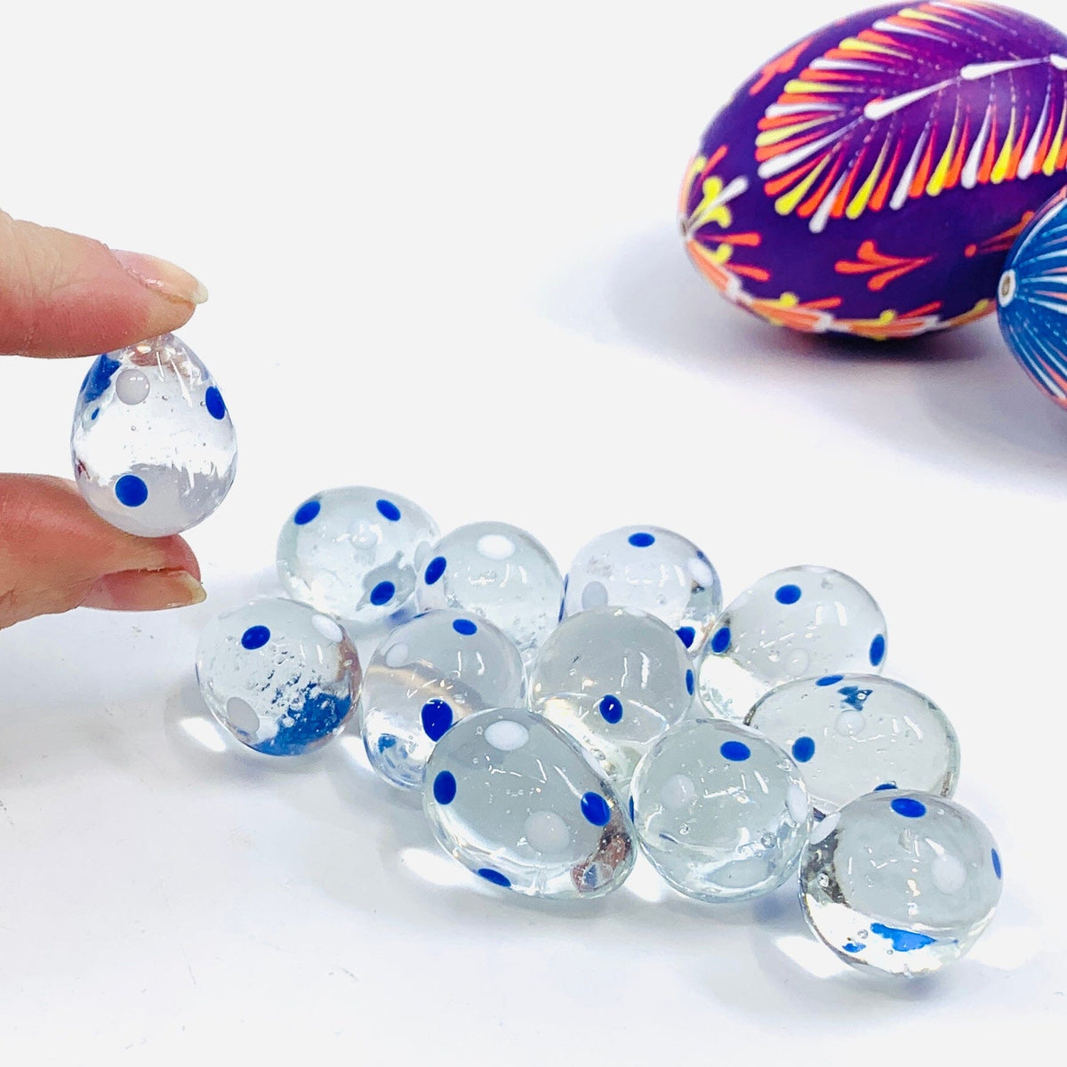 Mini Glass Egg, Glacier Miniature Amazon 