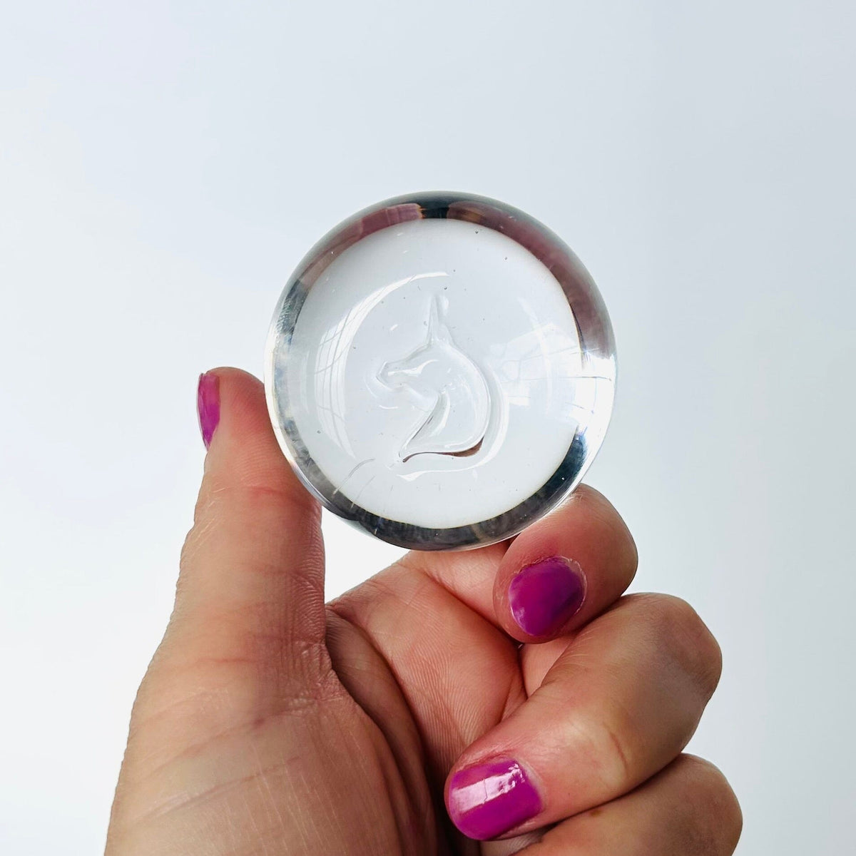 Rare Glass Unicorn Tears Miniature Henrietta Glass 