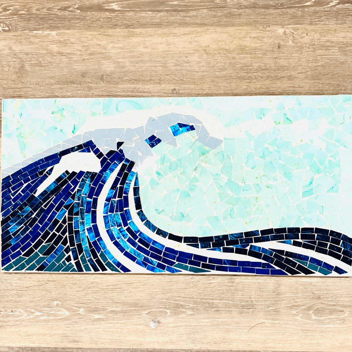 Wave Mosaic Wall Plaque