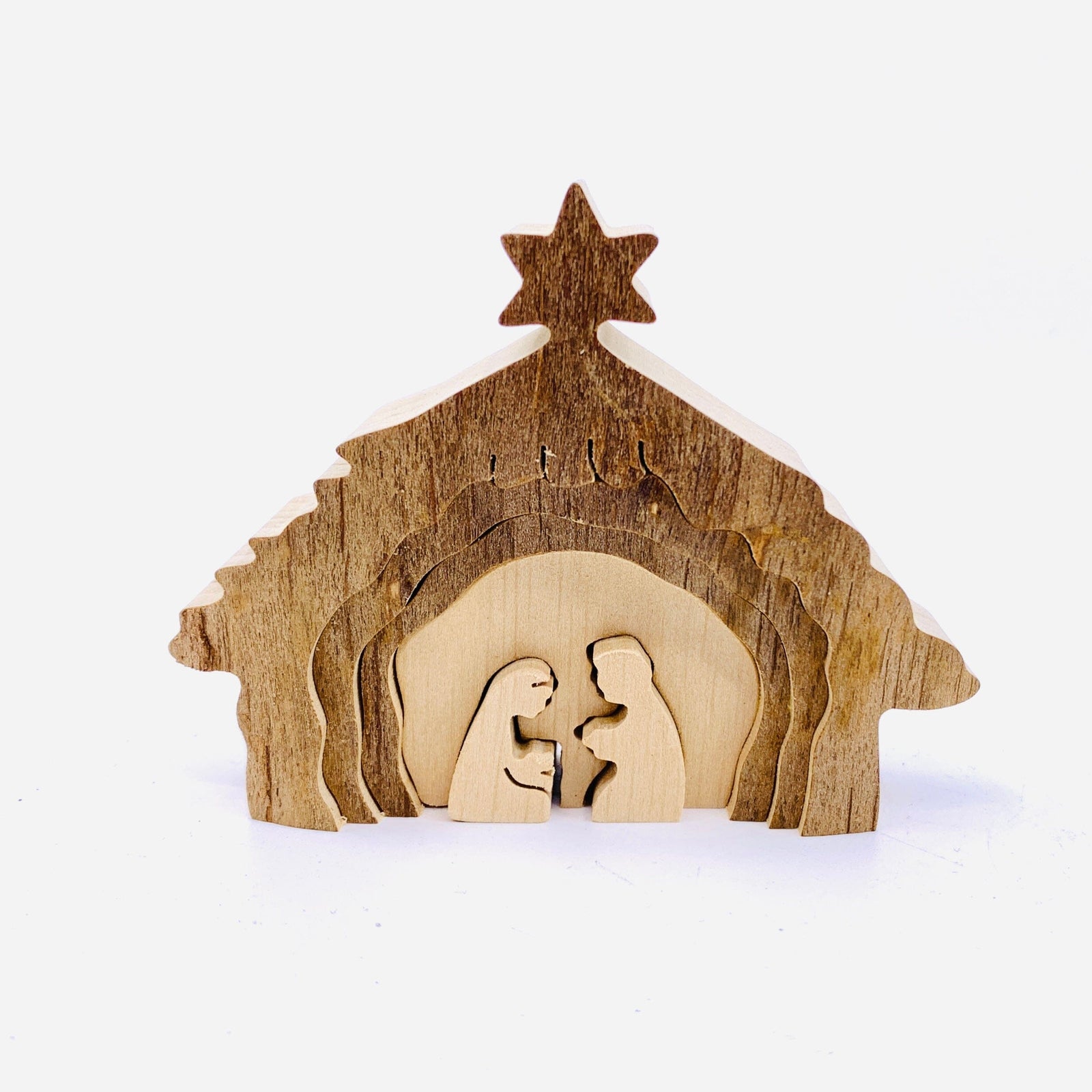 Hand Carved Wood Nativity Scene 13 Dolfi 