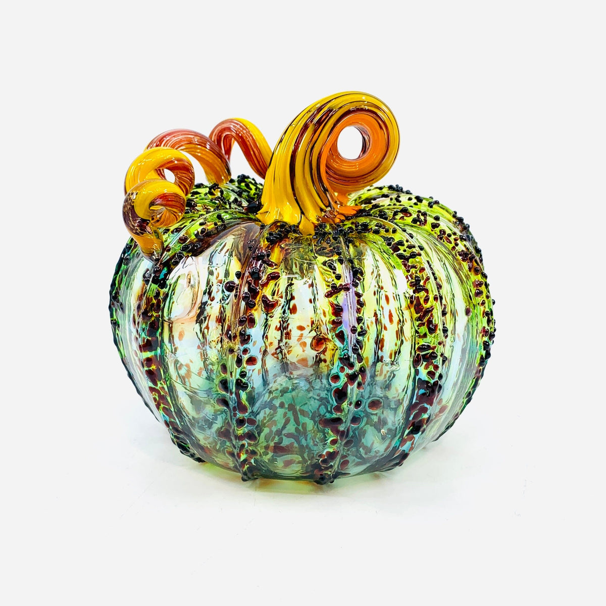 Daily Pumpkin 3085 Fall Squat Gabby Luke Adams Glass Blowing Studio 