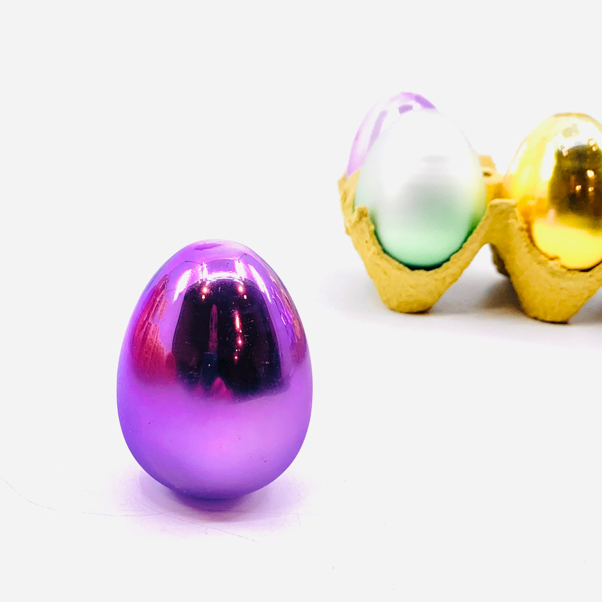 Glass Ombre Easter Eggs, Shiny Purple