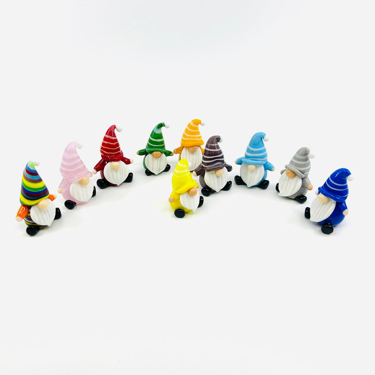 Everyday Little Glass Gnomes, Rainbow Miniature Alex 