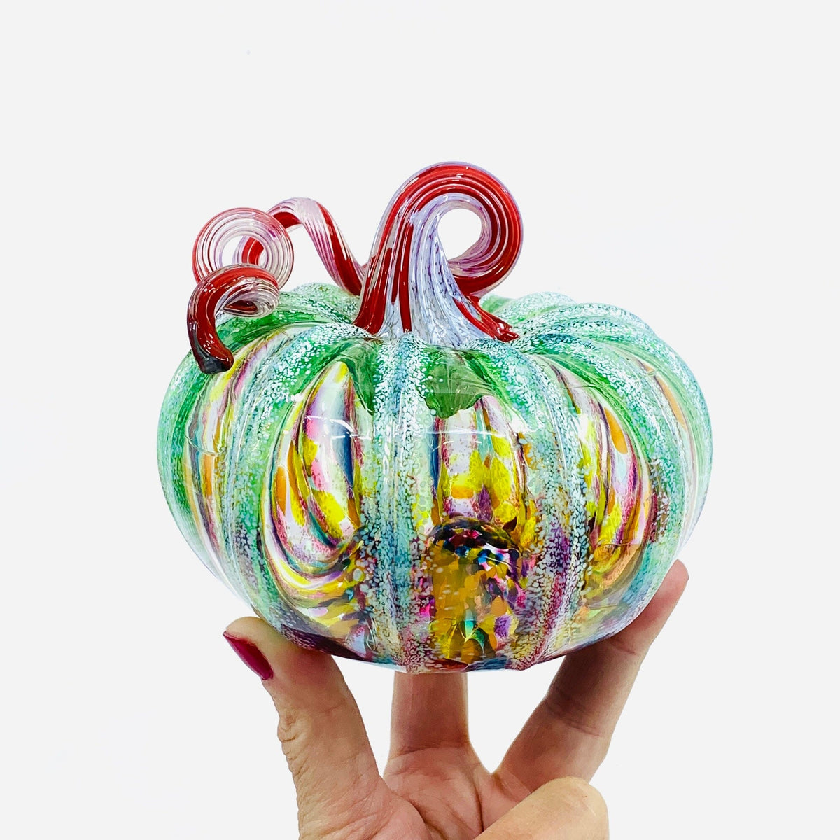 Daily Pumpkin 1821 Snowfall Squat Gabby Luke Adams Glass Blowing Studio 