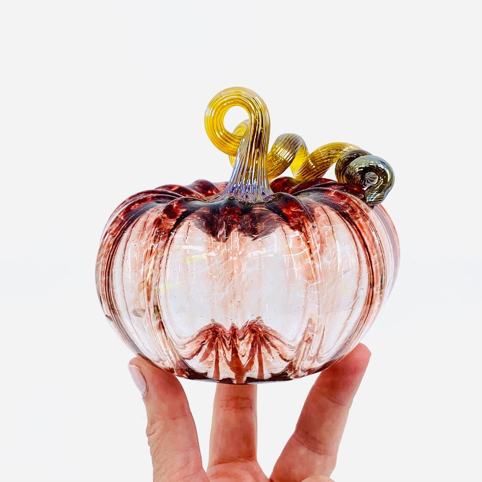 Daily Pumpkin 849 “Oops” Squat Gabby Luke Adams Glass Blowing Studio 
