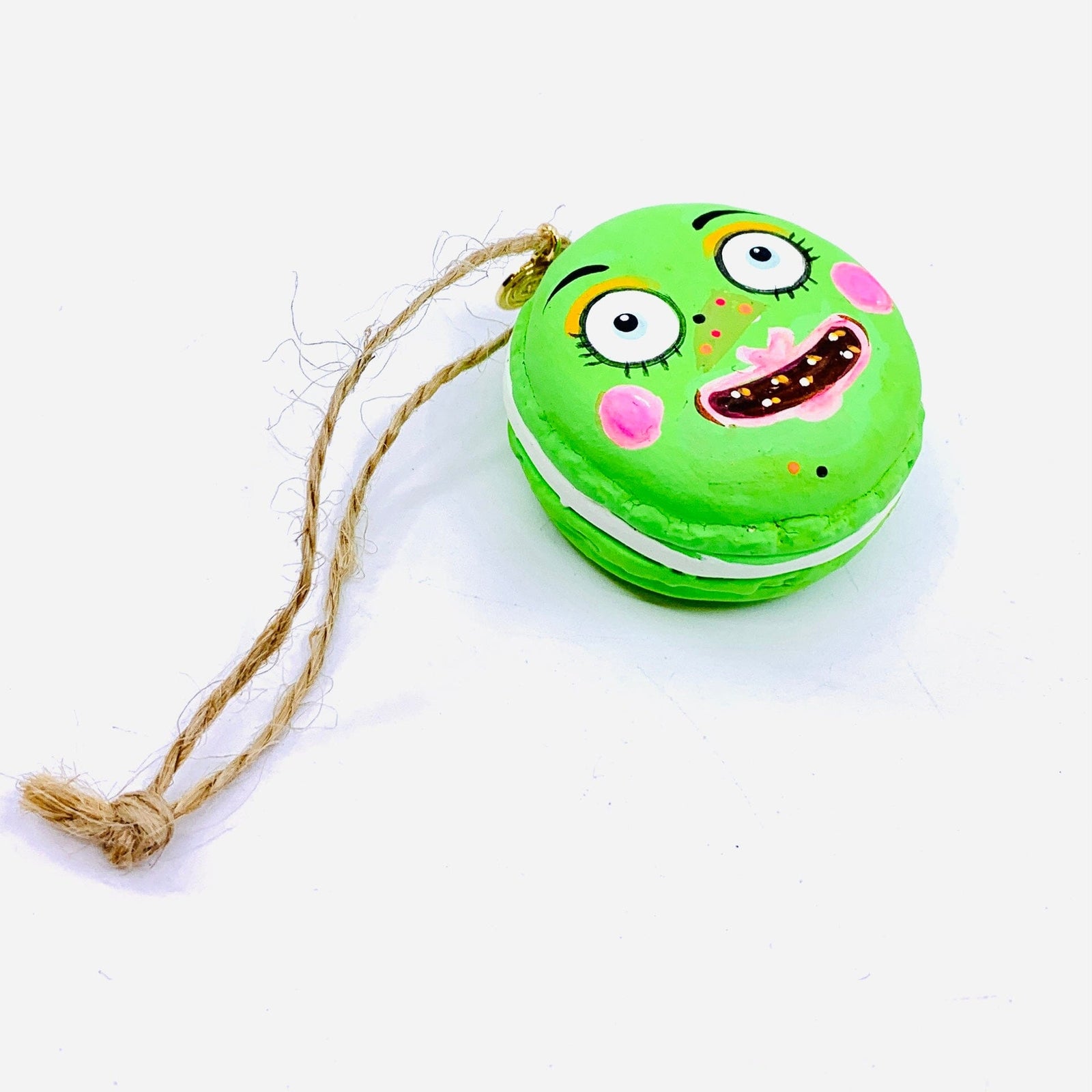 Fun Halloween Macaron Ornaments, Green One Hundred 80 Degrees 