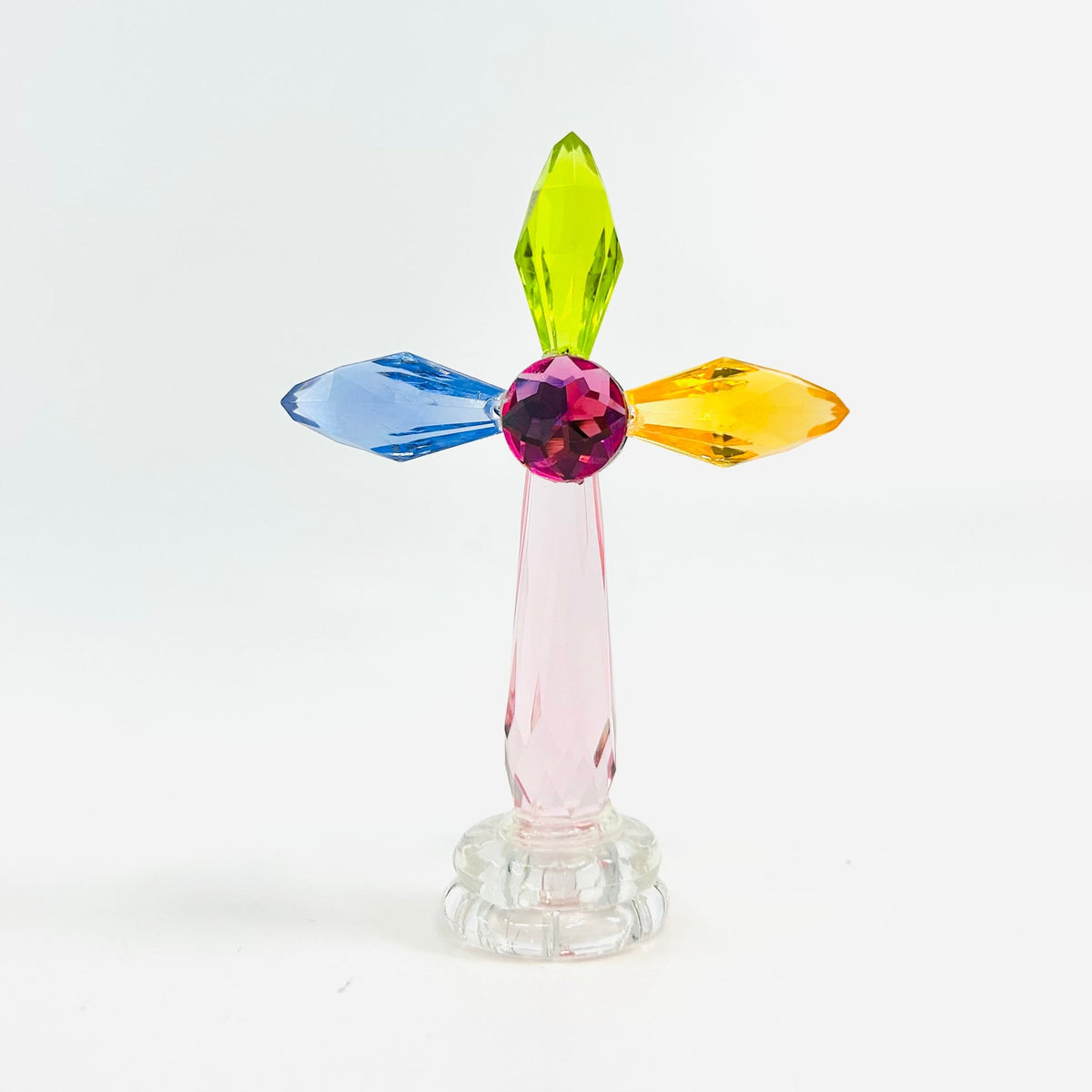 3" Acrylic Standing Cross, Pink Decor GANZ 