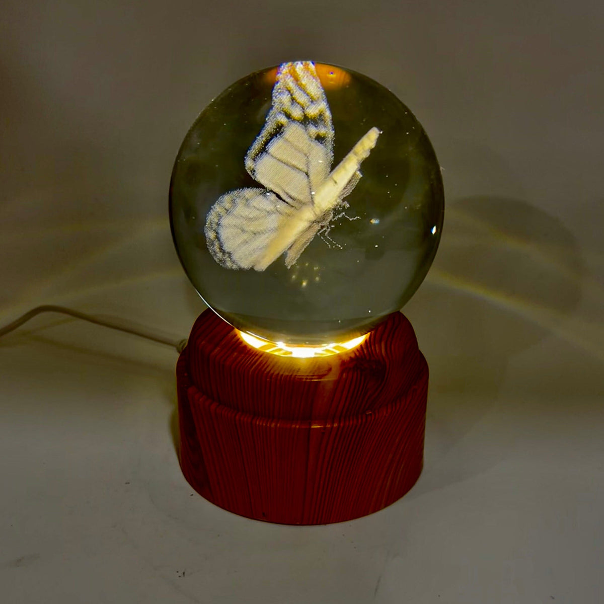 Butterfly Rotating Crystal Ball Lamp CALLA PRODUCTS 