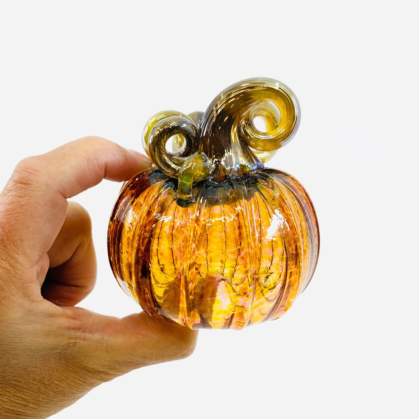 Daily Pumpkin 1342 Cutie Gabby Luke Adams Glass Blowing Studio 
