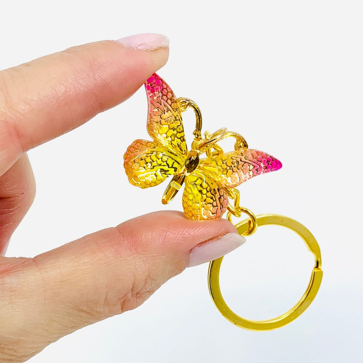 Sparkle Butterfly Keychains Accessory Alex 