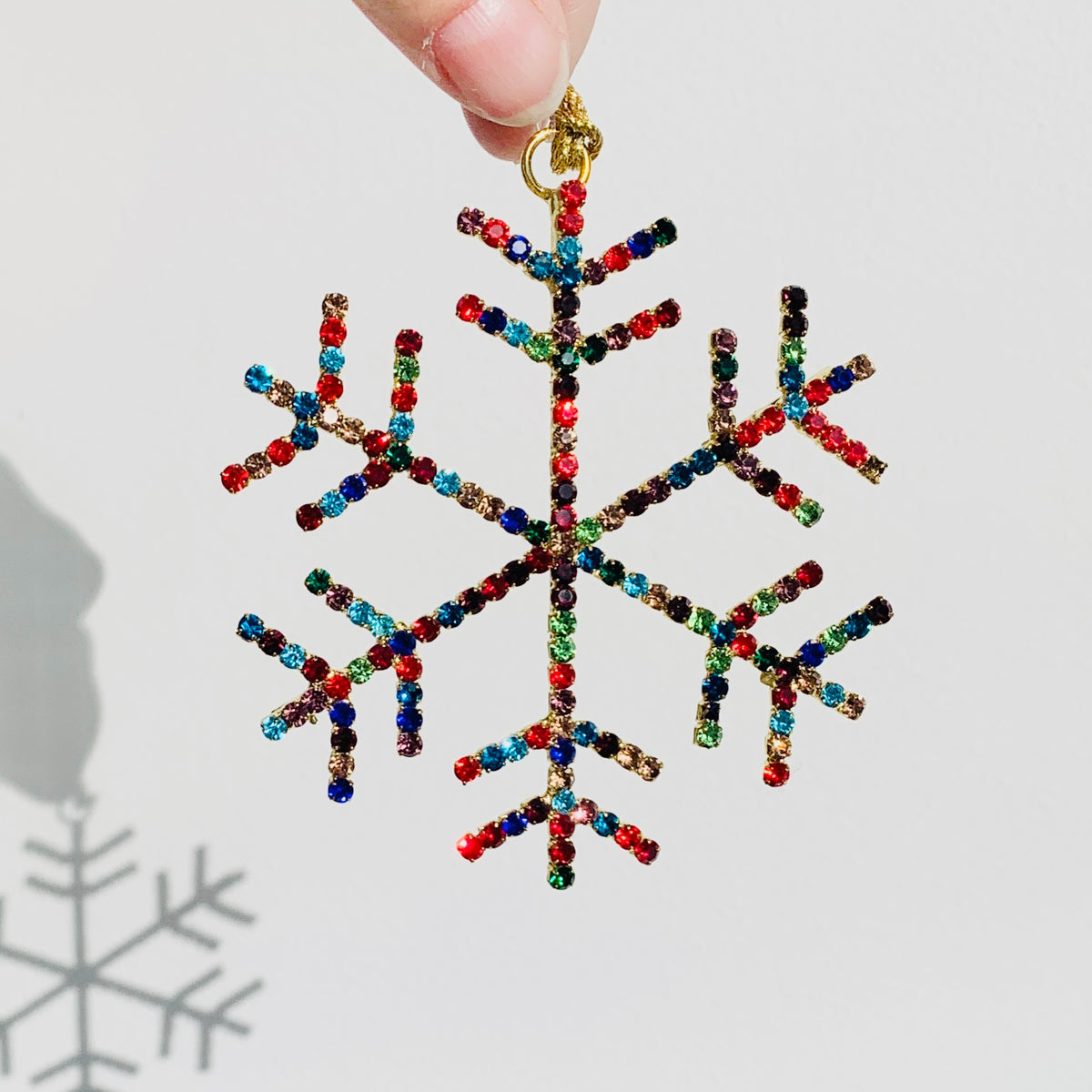 Snowflake Rhinestone Ornament 19