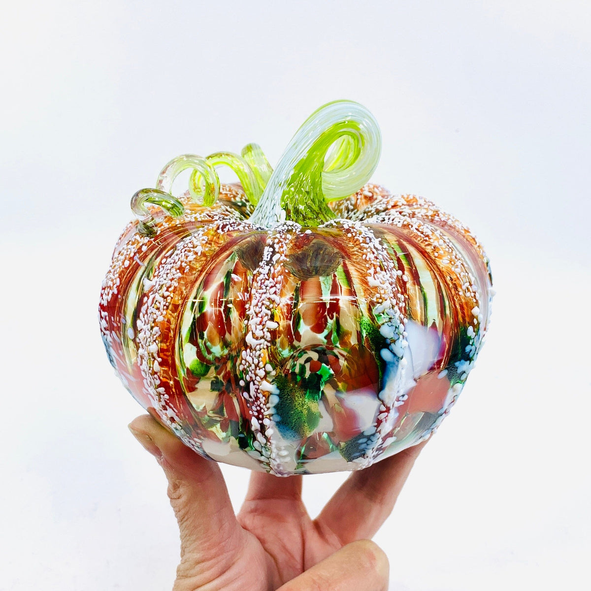 Daily Pumpkin 1558 Holiday Squat Gabby Luke Adams Glass Blowing Studio 