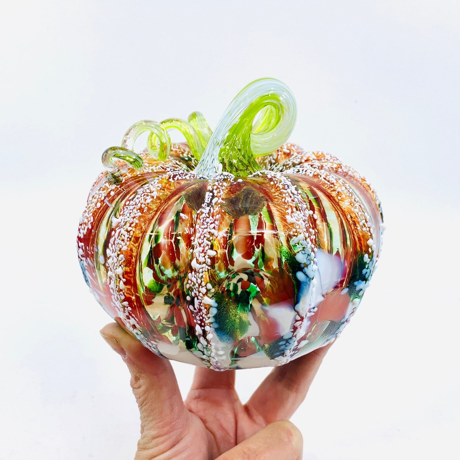 Daily Pumpkin 1558 Holiday Squat Gabby Luke Adams Glass Blowing Studio 