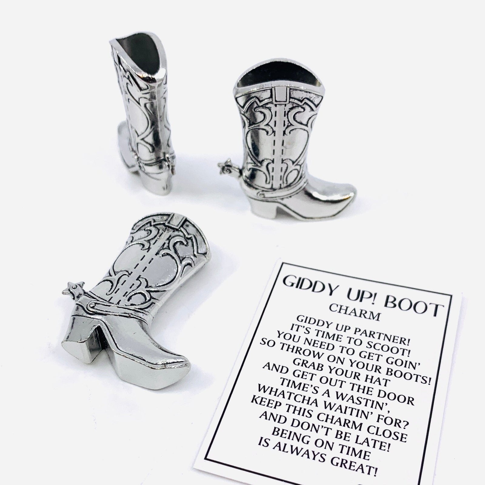 Giddy up Boot Charm - PT154 Miniature GANZ 