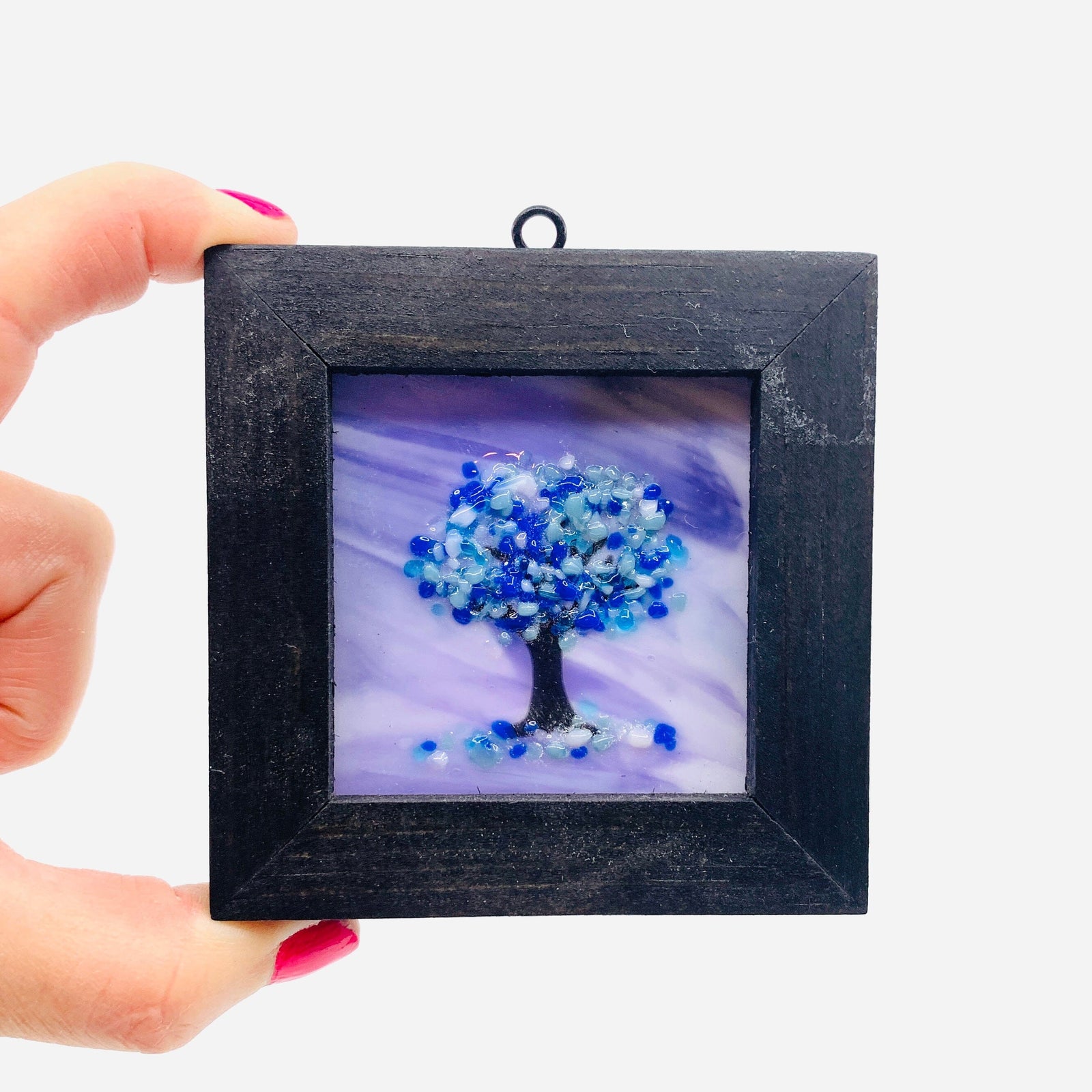 Fused Glass Tree of Life Shadow Box 14 Decor Glimmer Glass Gifts 