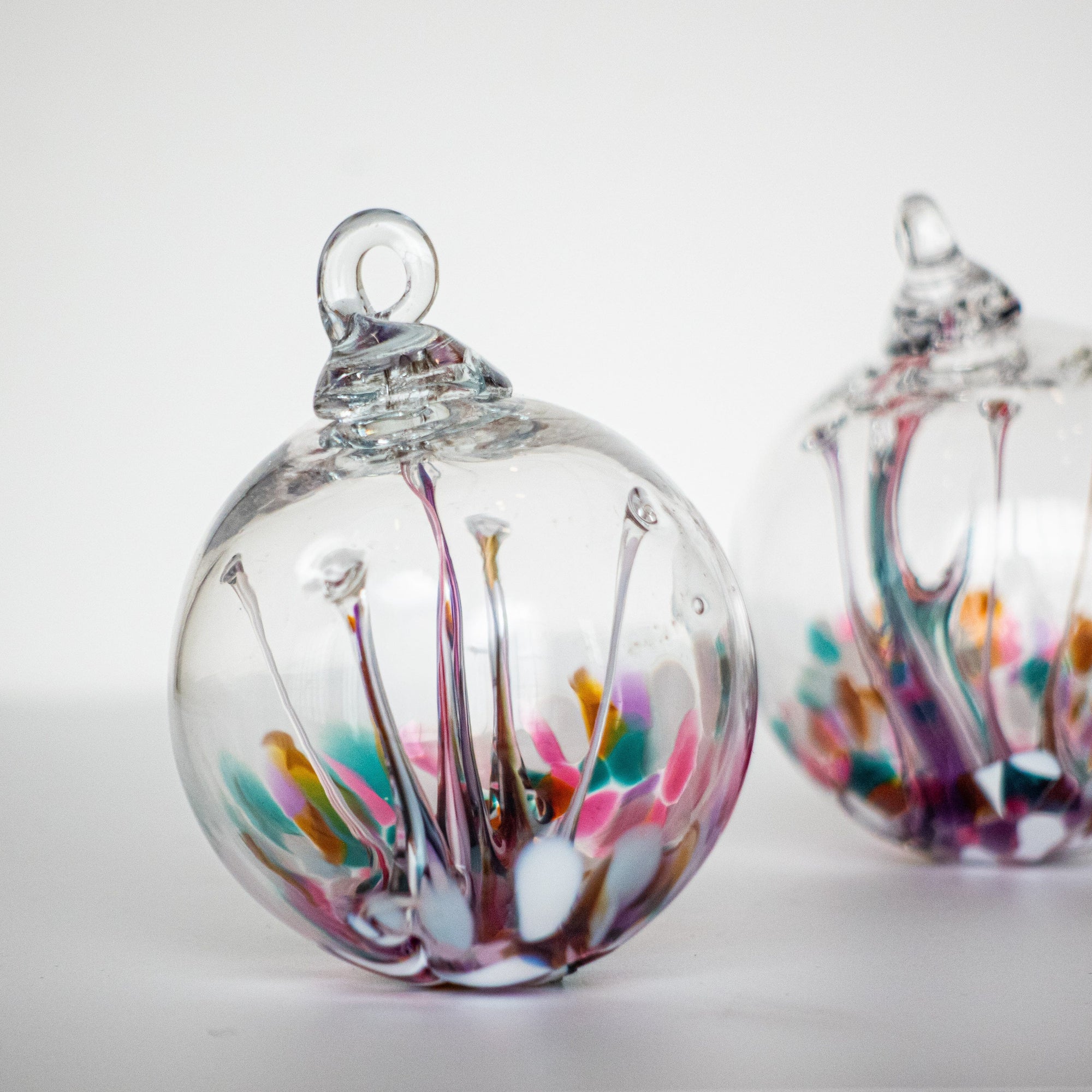 Wish Ball Ornament, Wildflower - Luke Adams Glass Blowing Studio