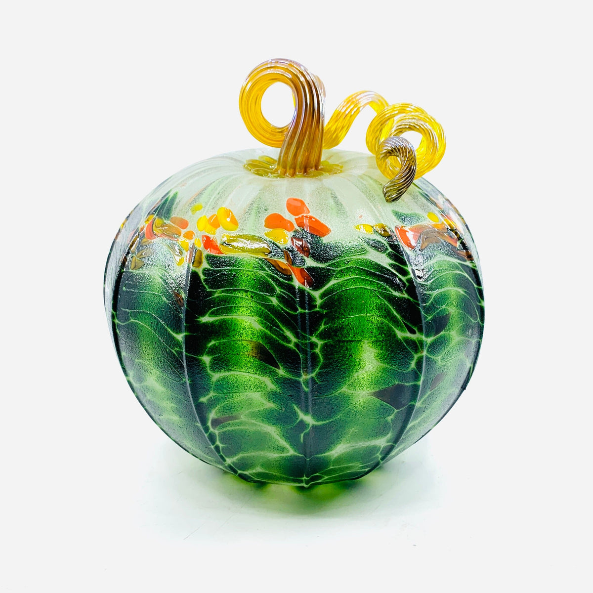 Daily Glow Pumpkin 523 Fall Large Daily Pumpkin Luke Adams Glass Blowing Studio 