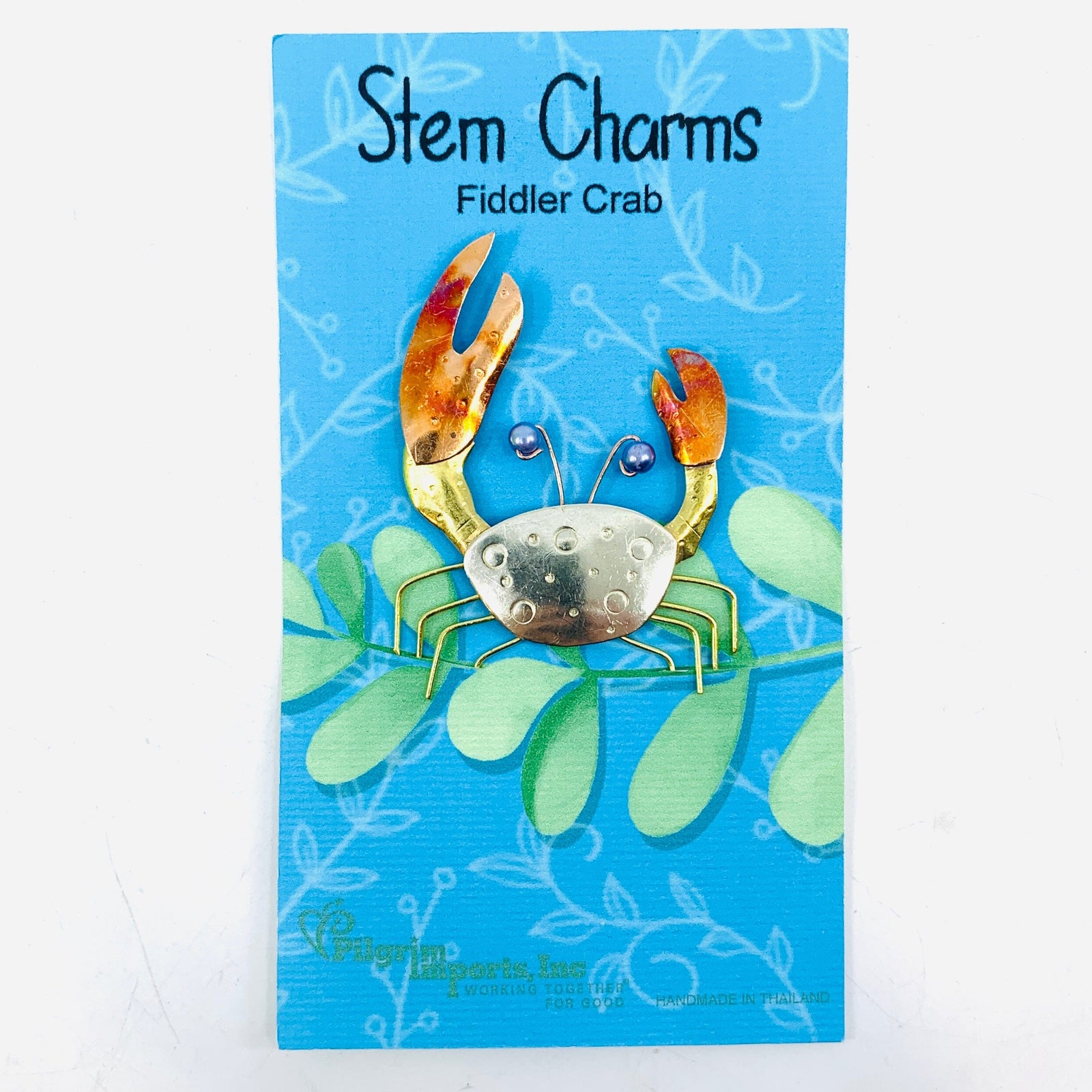 Stem Charms 8, Fiddler Crab Miniature Pilgrim Imports 