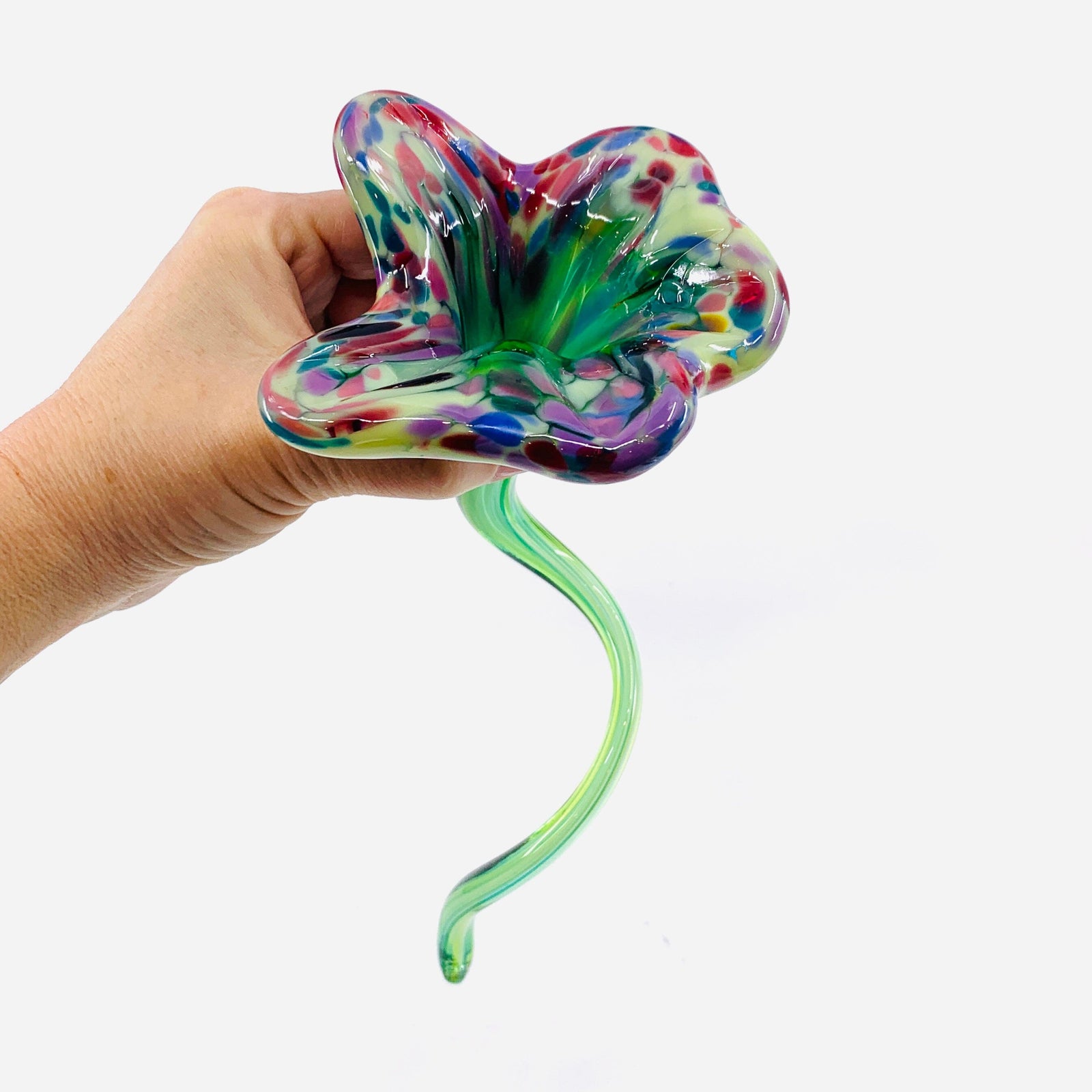 Pulled Glass Flower 33 Decor Luke Adams Glass Blowing Studio 