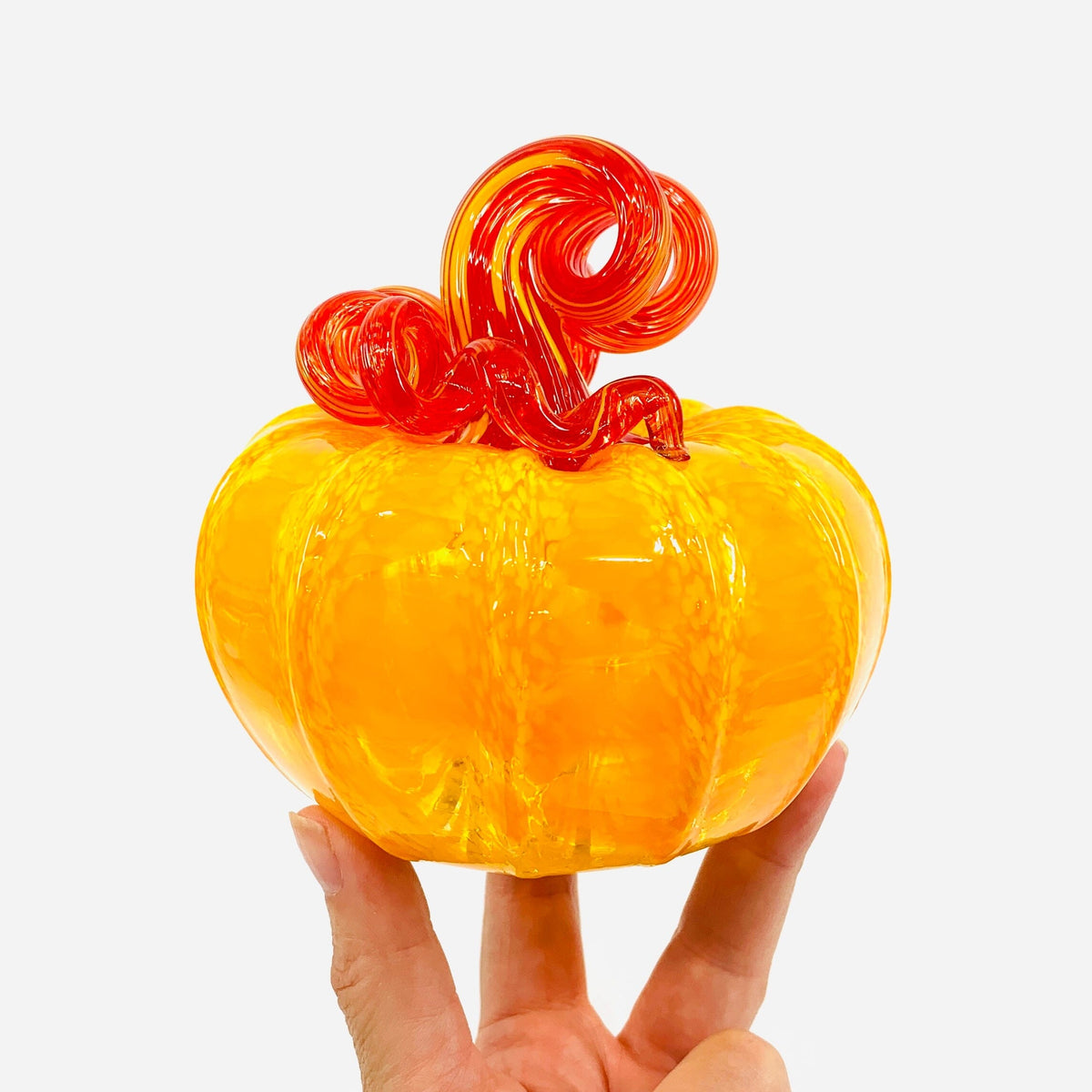 Daily Pumpkin 3094 Fall Squat Gabby Luke Adams Glass Blowing Studio 