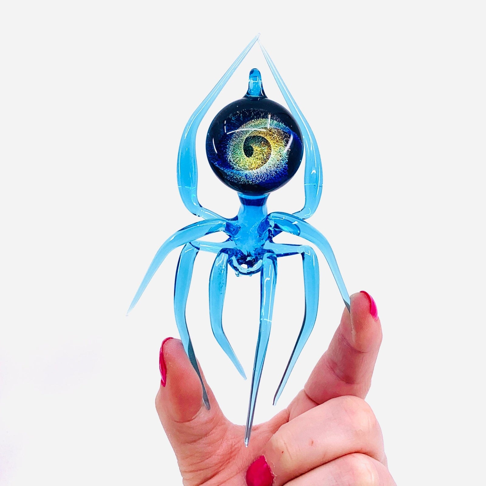 Glass Galaxy Spider Ornament, 48 Ornament WGK Glass Art Inc 