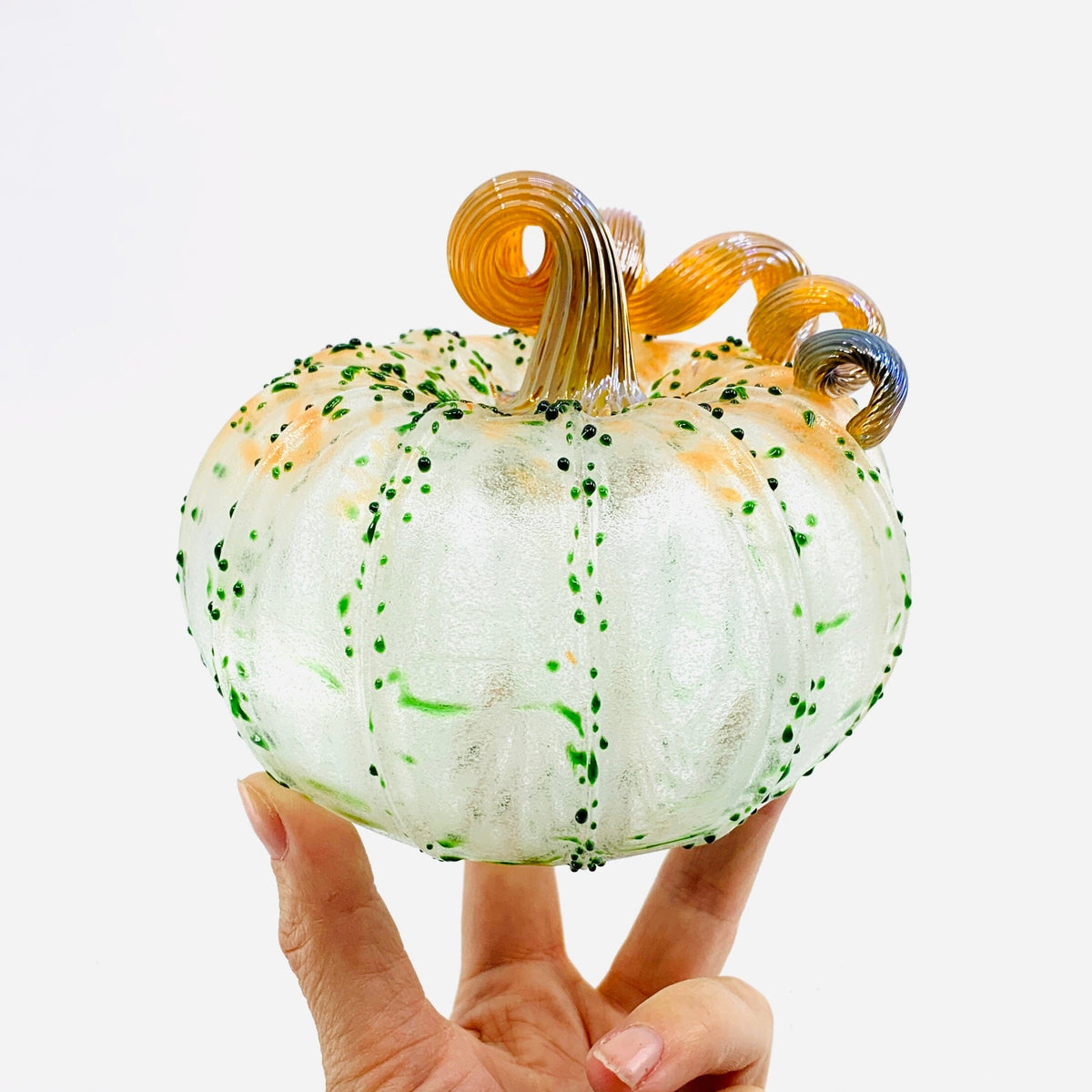 Daily Glow Pumpkin 1230 Squat Daily Pumpkin Luke Adams Glass Blowing Studio 