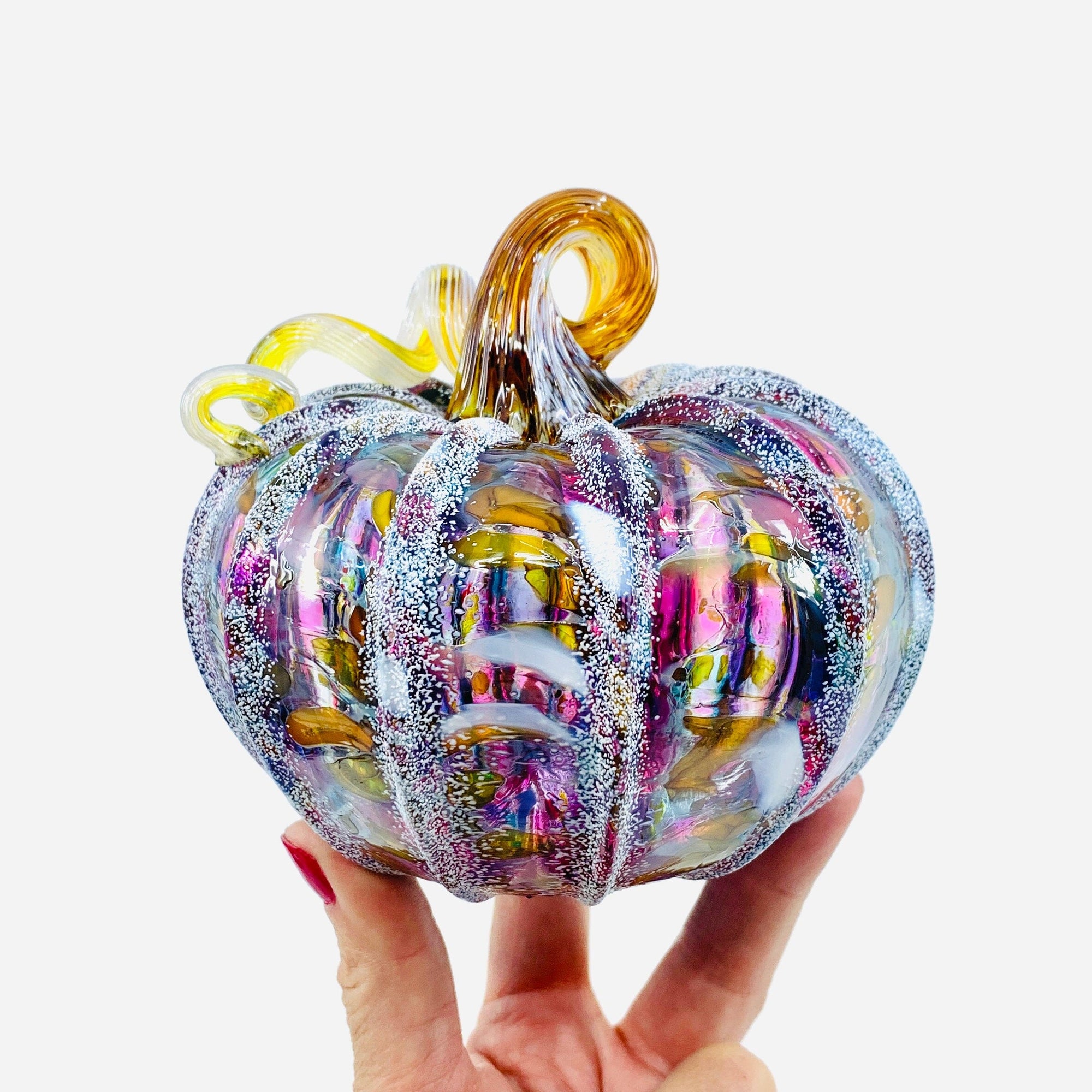 Daily Pumpkin 1814 Snowfall Squat Gabby Luke Adams Glass Blowing Studio 