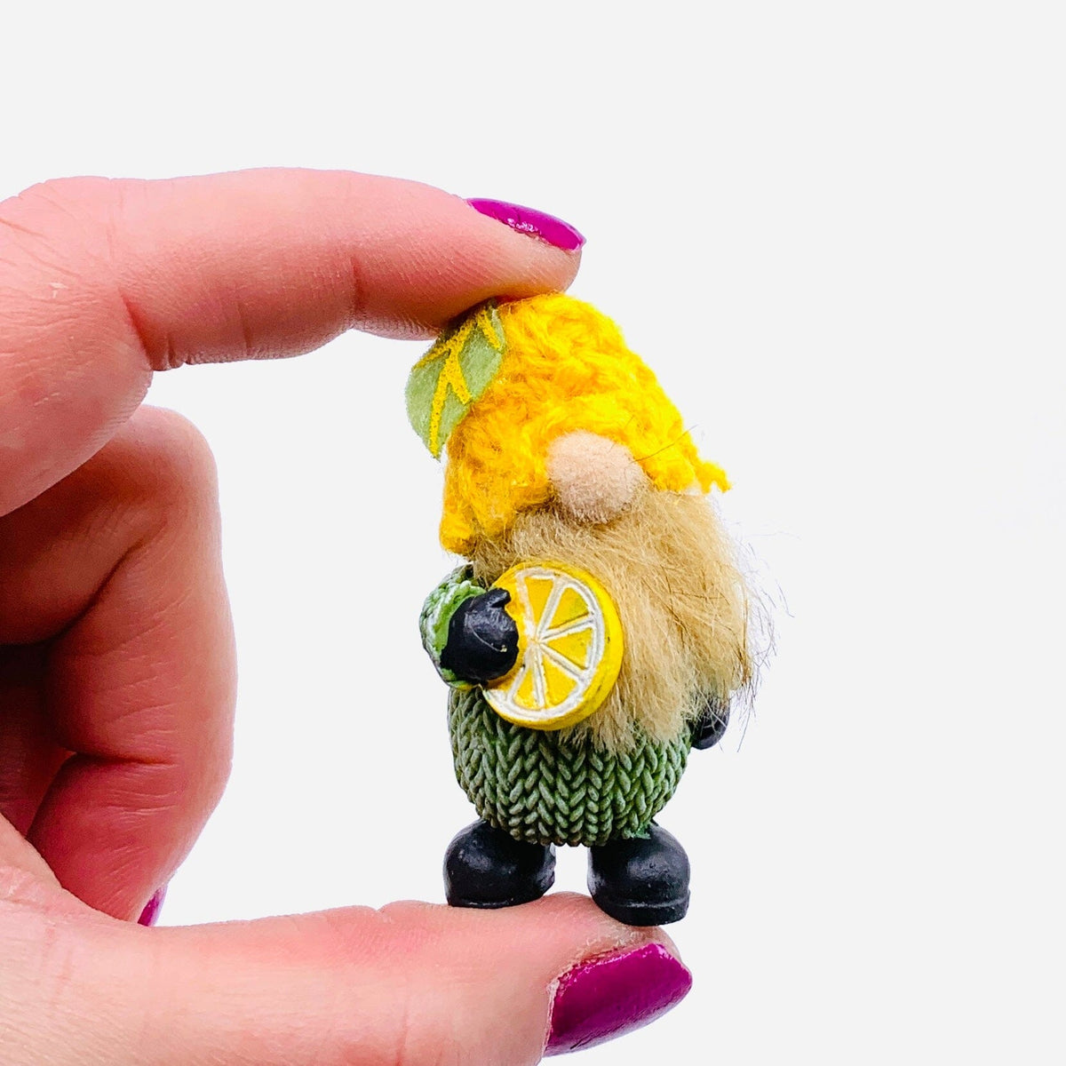 Squeeze The Day Gnome PT90 Miniature GANZ Green Sweater 