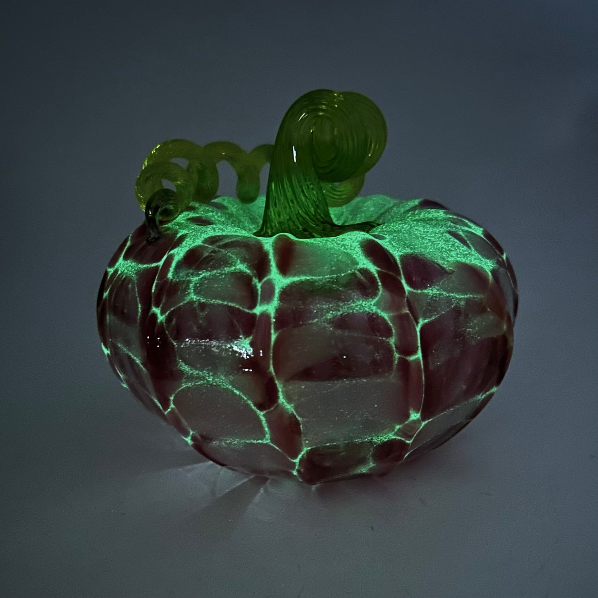 Daily Glow Pumpkin 1422 Squat Daily Pumpkin Luke Adams Glass Blowing Studio 