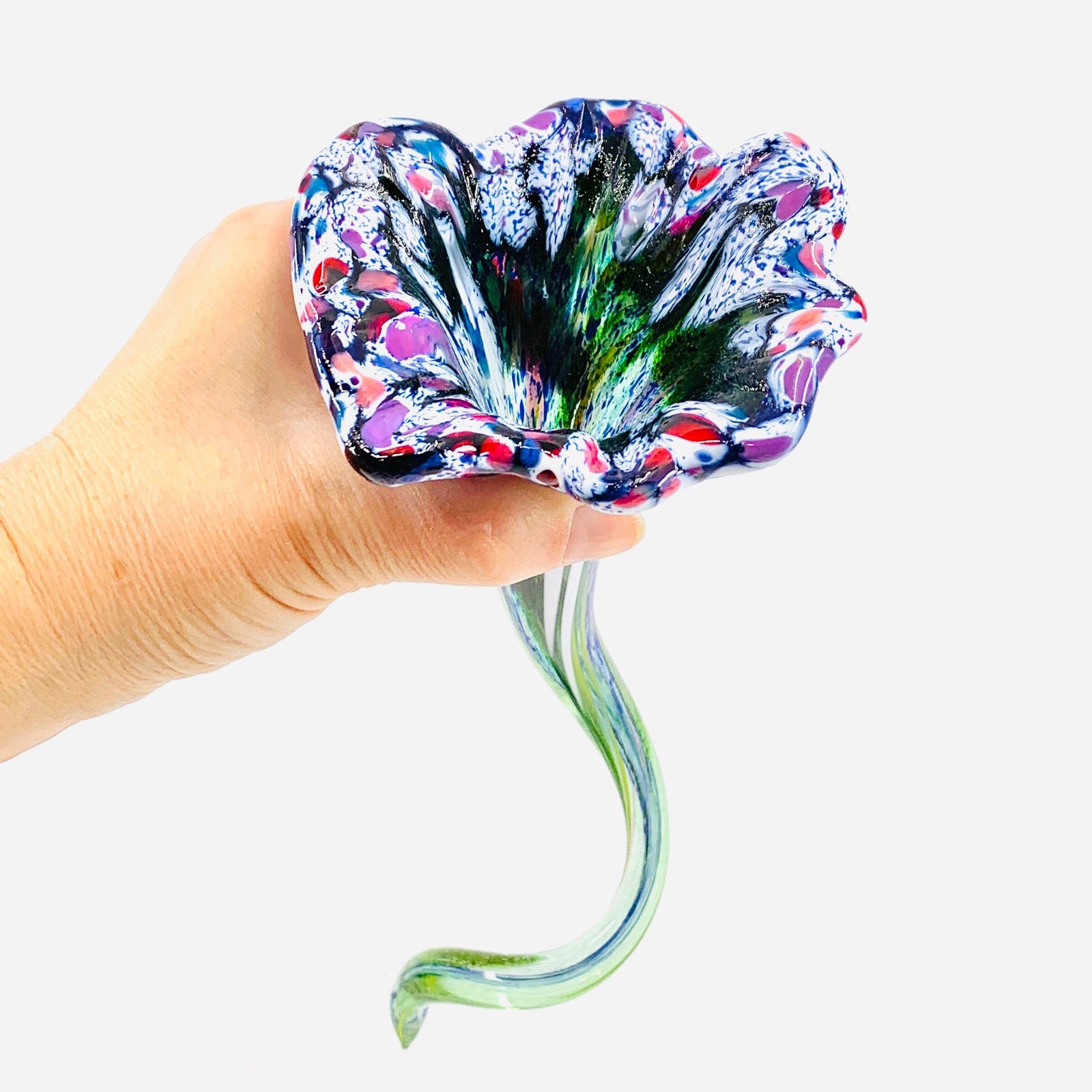 Pulled Glass Flower 53 Decor Luke Adams Glass Blowing Studio 