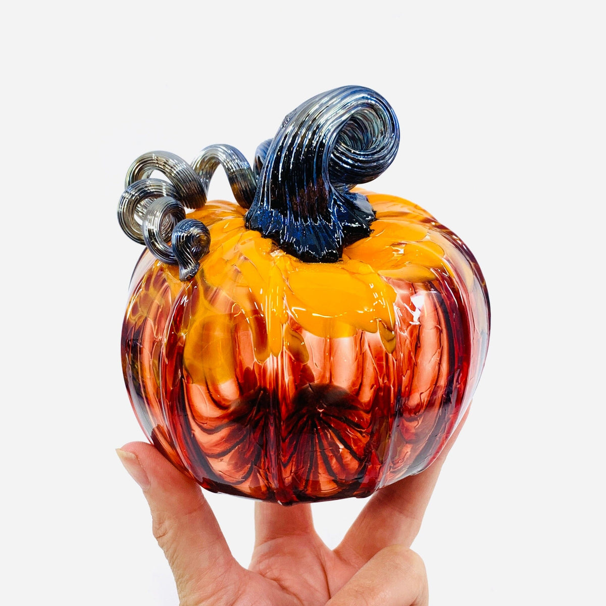 Daily Pumpkin 3109 Fall Squat Gabby Luke Adams Glass Blowing Studio 