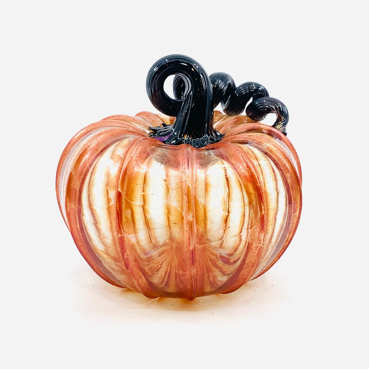 Daily Pumpkin 3881 Fall Shimmer Squat Gabby Luke Adams Glass Blowing Studio 