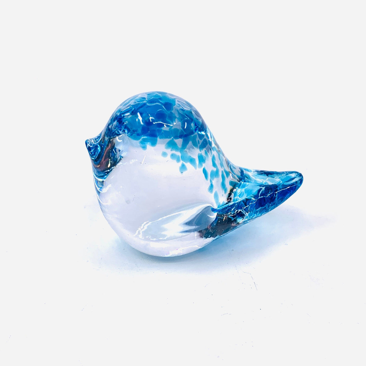 Little Glass Bird, Raindrop Confetti Miniature Henrietta Glass 