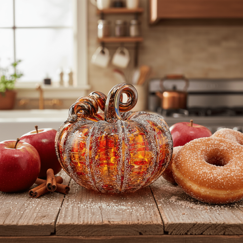 Apple Cider Doughnut Squat Pumpkin Inspo Luke Adams Glass Blowing Studio 