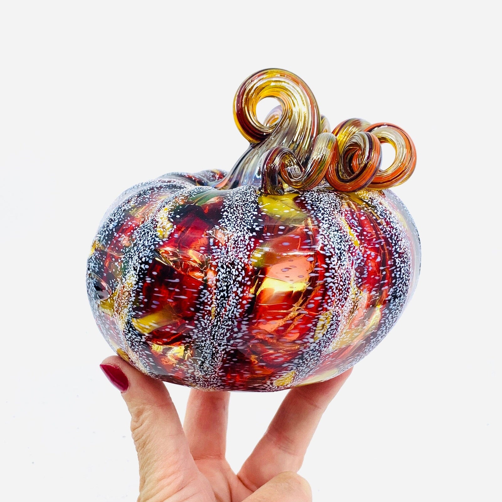 Daily Pumpkin 1963 “Practice” Squat Gabby Luke Adams Glass Blowing Studio 