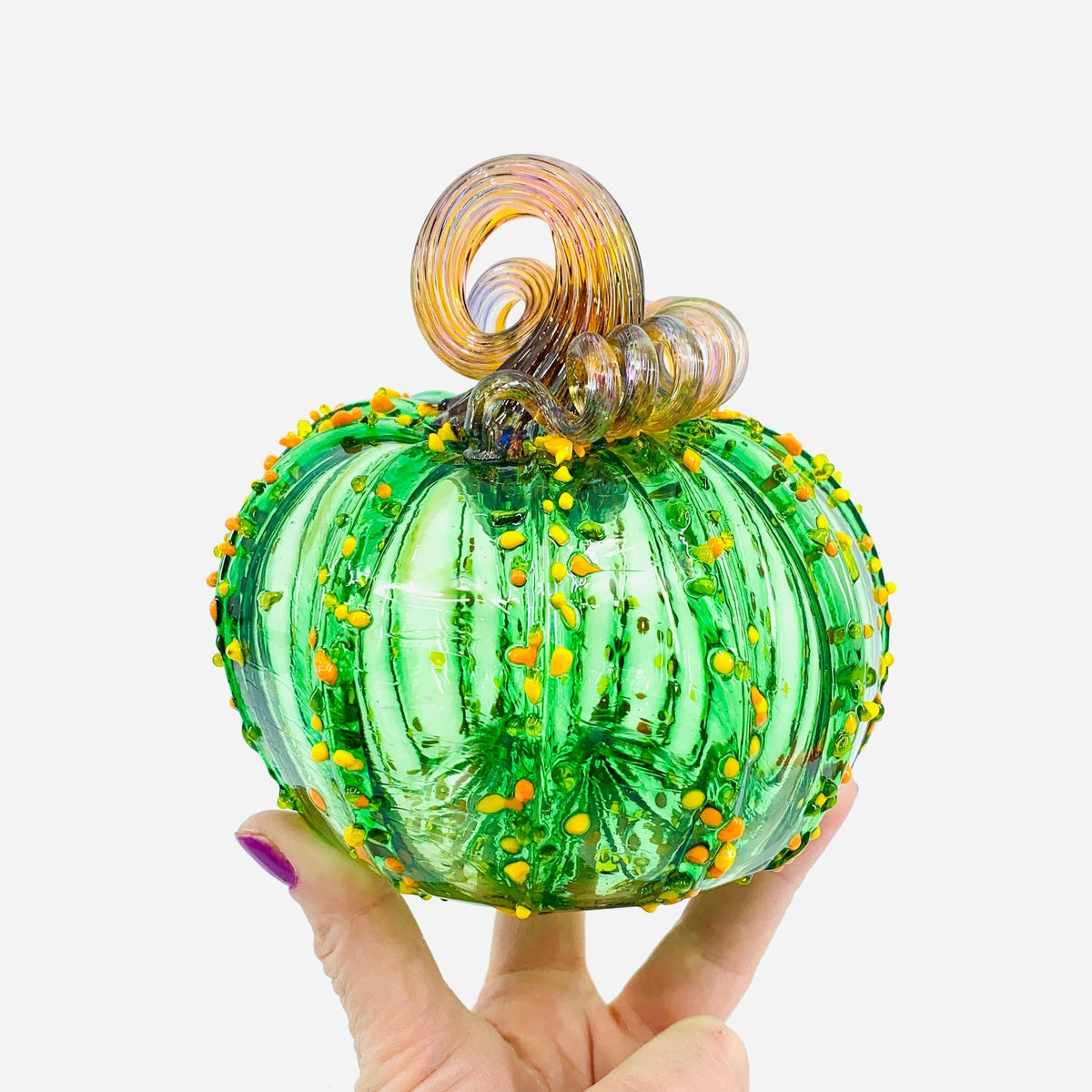 Daily Pumpkin 3067 Squat Gabby Luke Adams Glass Blowing Studio 