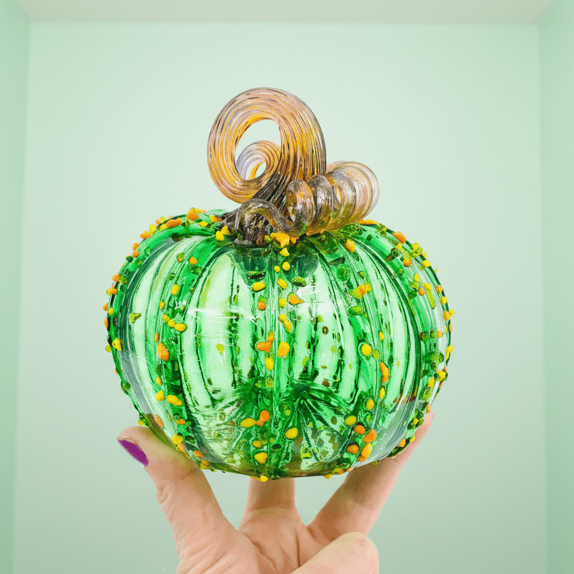 Daily Pumpkin 3067 Squat Gabby Luke Adams Glass Blowing Studio 