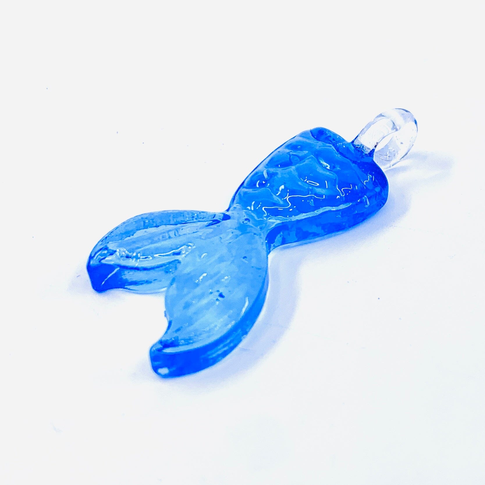 Hanging Glass Mermaid Tail, Sea Miniature - 