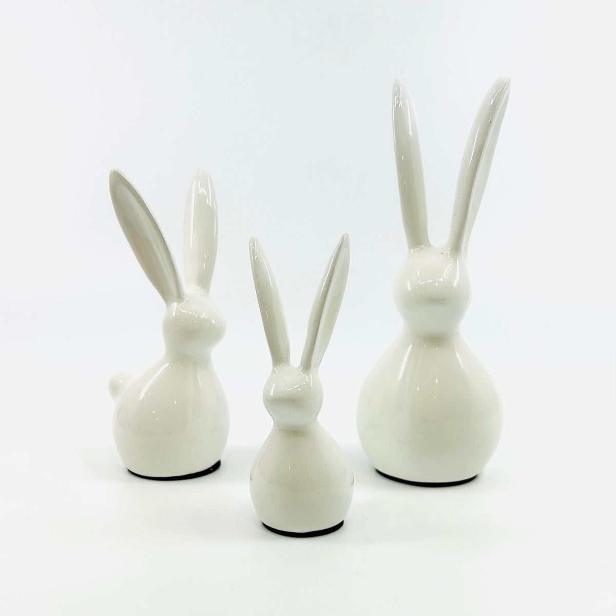 White Metal Easter Rabbit One Hundred 80 Degrees 