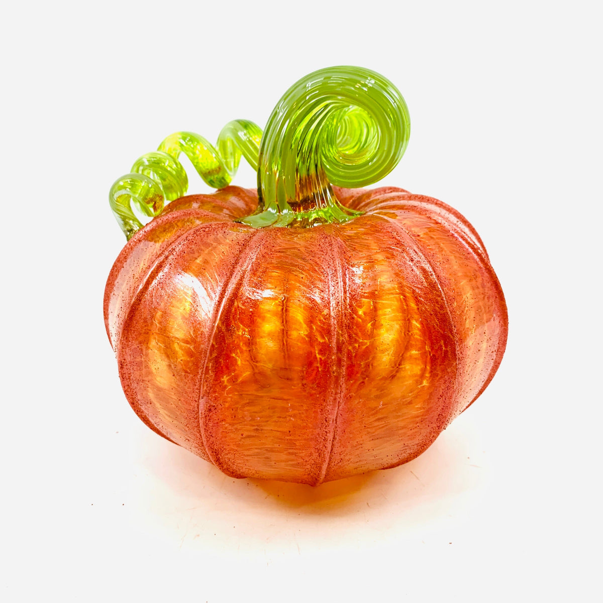 Daily Pumpkin 45 Fall Shimmer Squat Daily Pumpkin Luke Adams Glass Blowing Studio 