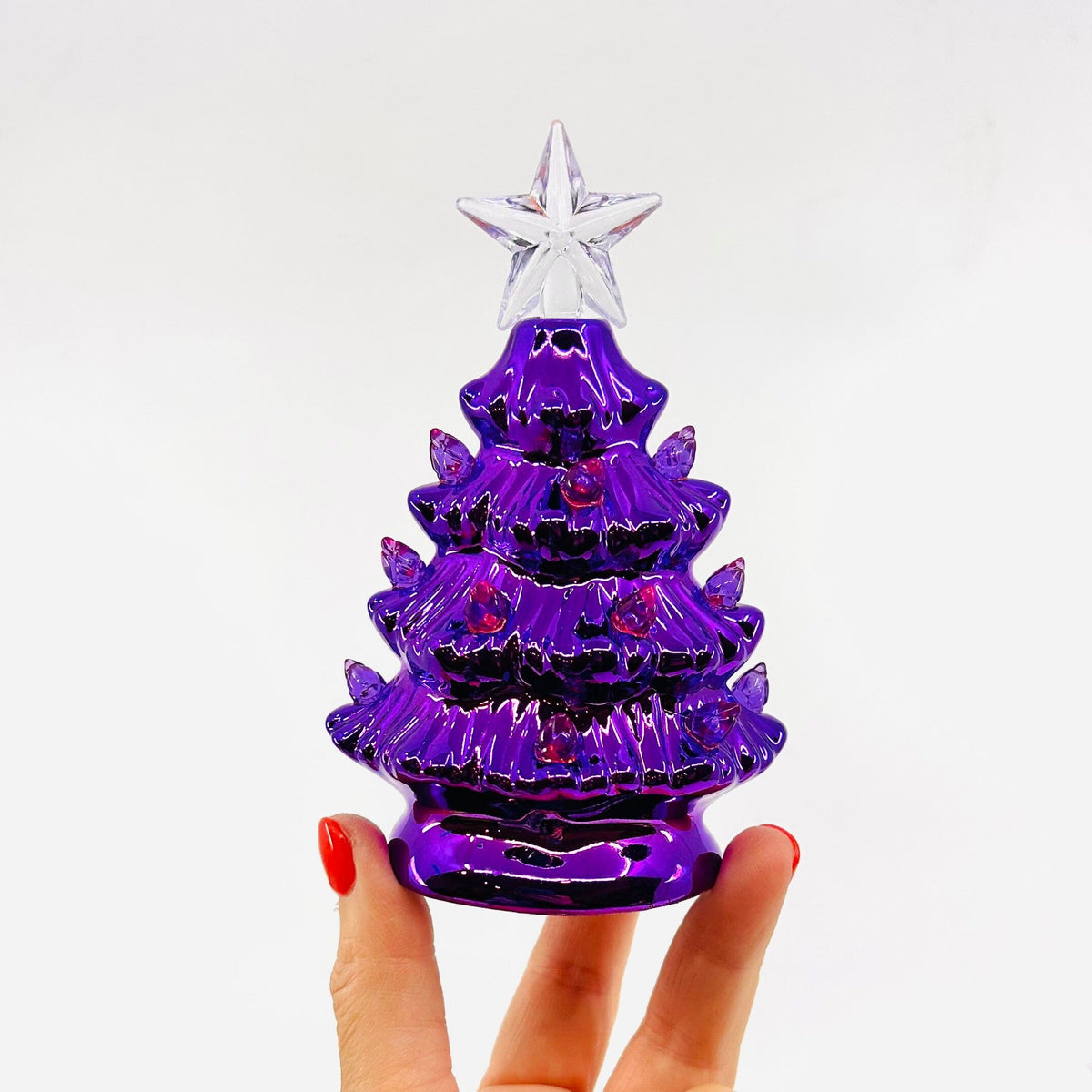 Metallic Lite-Up Purple Tree - 8 One Hundred 80 Degrees 