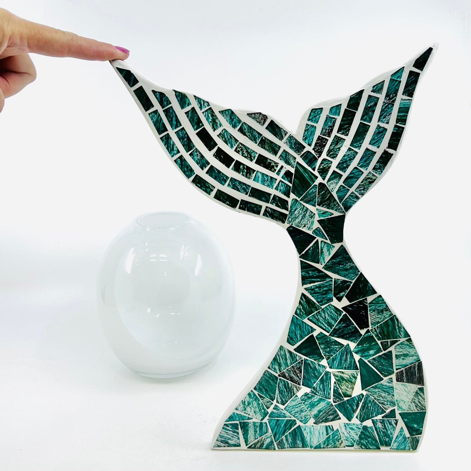 Whale Tail Mosaic Wall Plaque Chesapeake Bay 