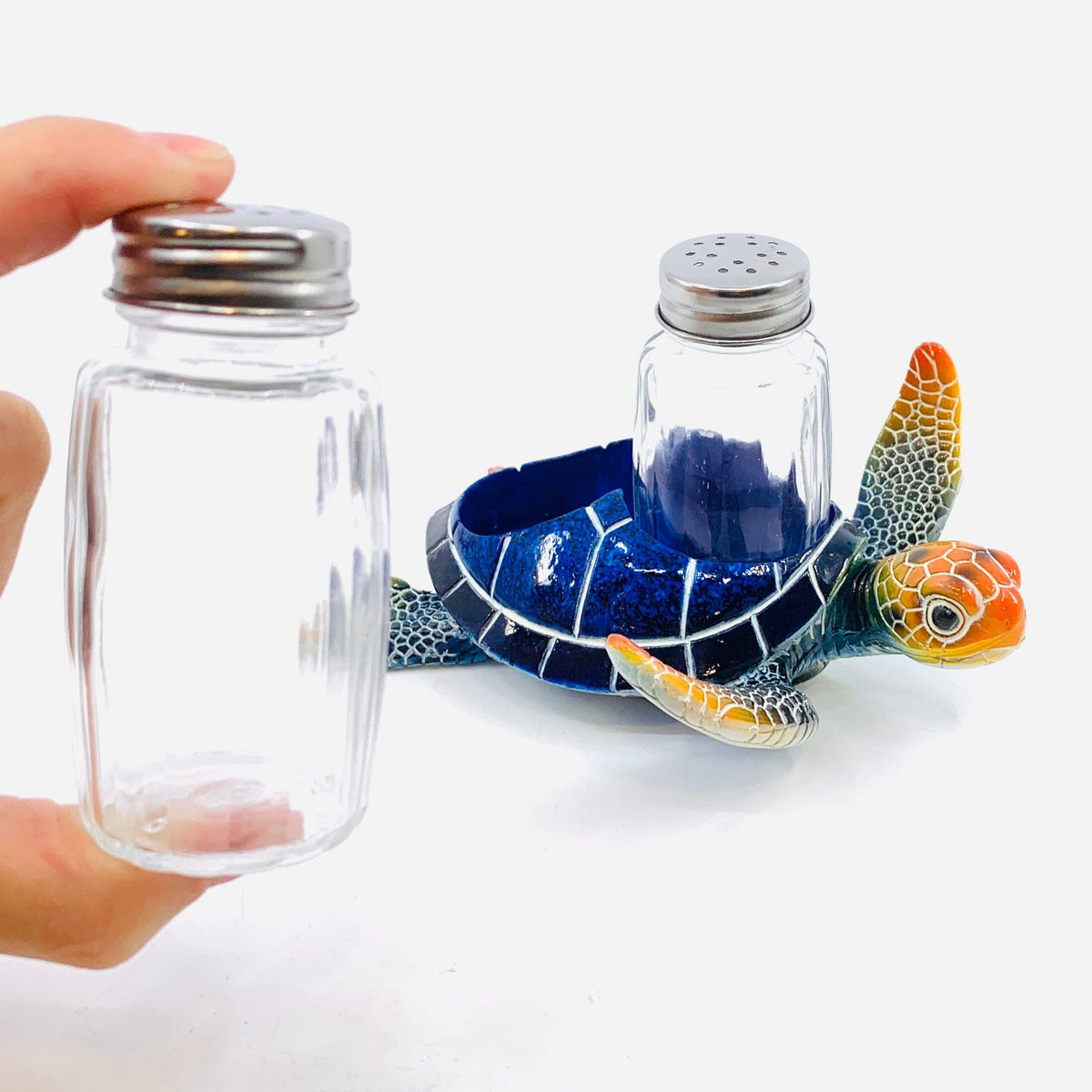 Blue Sea Turtle Salt and Pepper Shaker Chesapeake Bay 
