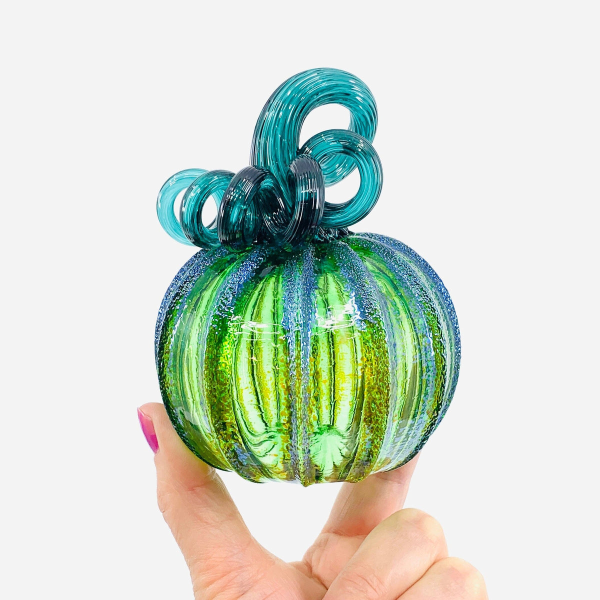 Daily Pumpkin “Clover” Mini Gabby Luke Adams Glass Blowing Studio 