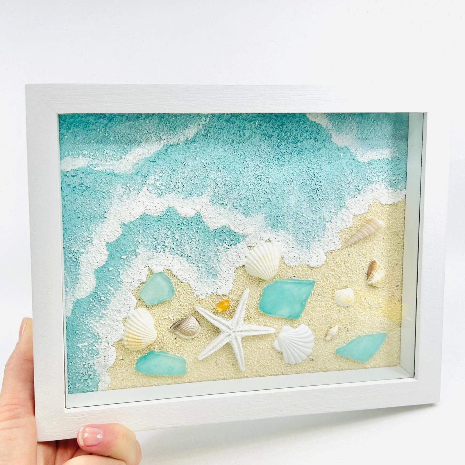 Starfish Shadow Box Frame Decor Chesapeake Bay 