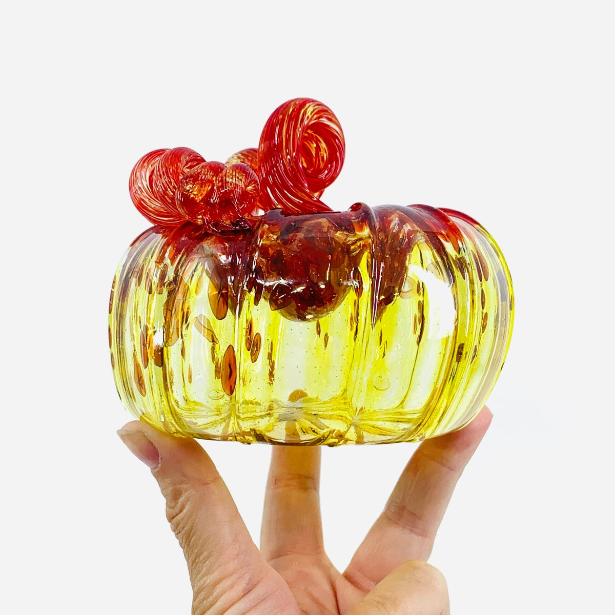 Daily Pumpkin 2377 Oops Squat Gabby Luke Adams Glass Blowing Studio 