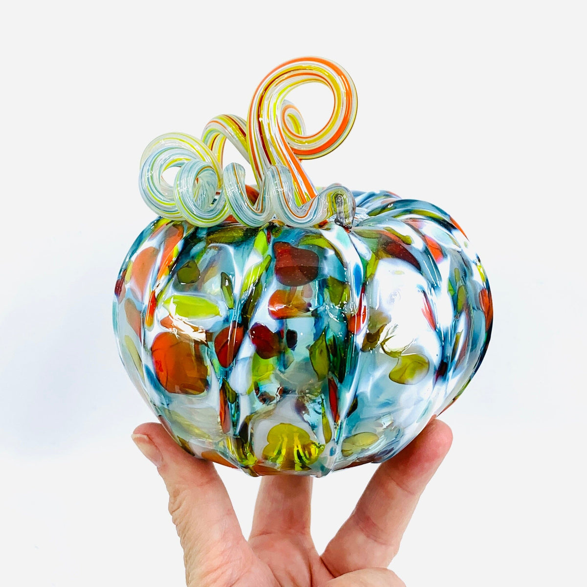 Daily Pumpkin 982 Squat Gabby Luke Adams Glass Blowing Studio 