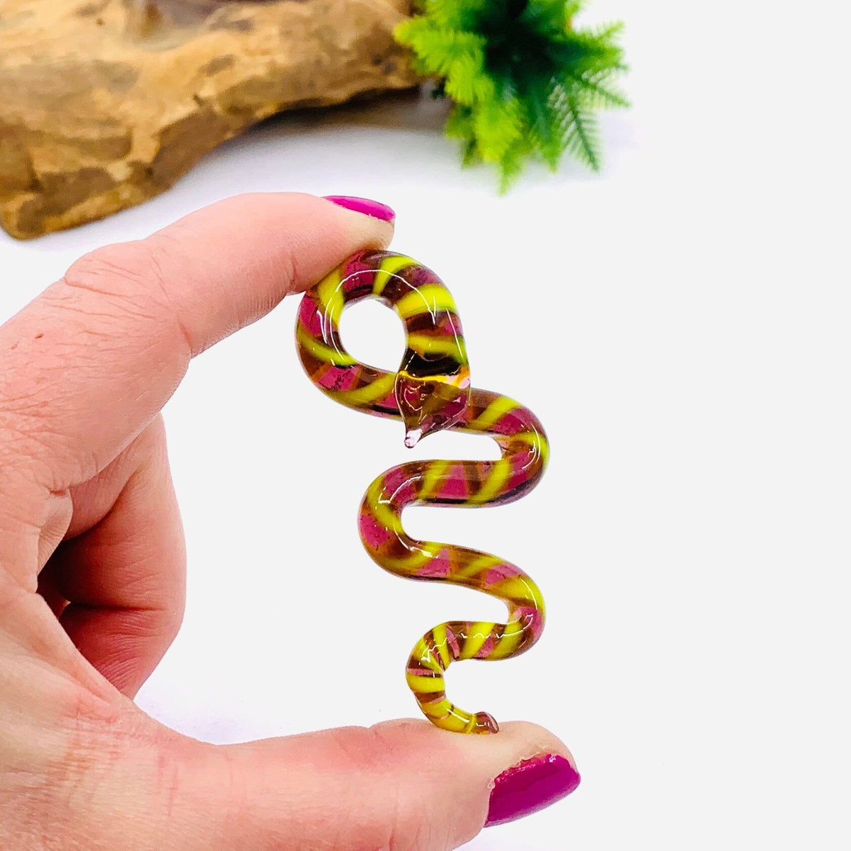 Glass Snakes Miniature - Eggplant 263 